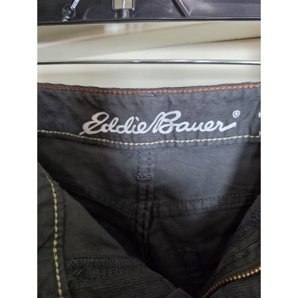 Eddie Bauer Womens Grey Corduroy Pants Boyfriend Slim T 30x30 - Picture 3 of 12